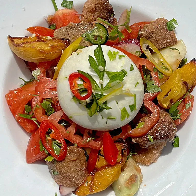 Gemüse-Fleisch-Burata 768